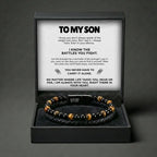 🔥50% OFF Last Day SaleEngraved Tiger Eye Son Bracelet