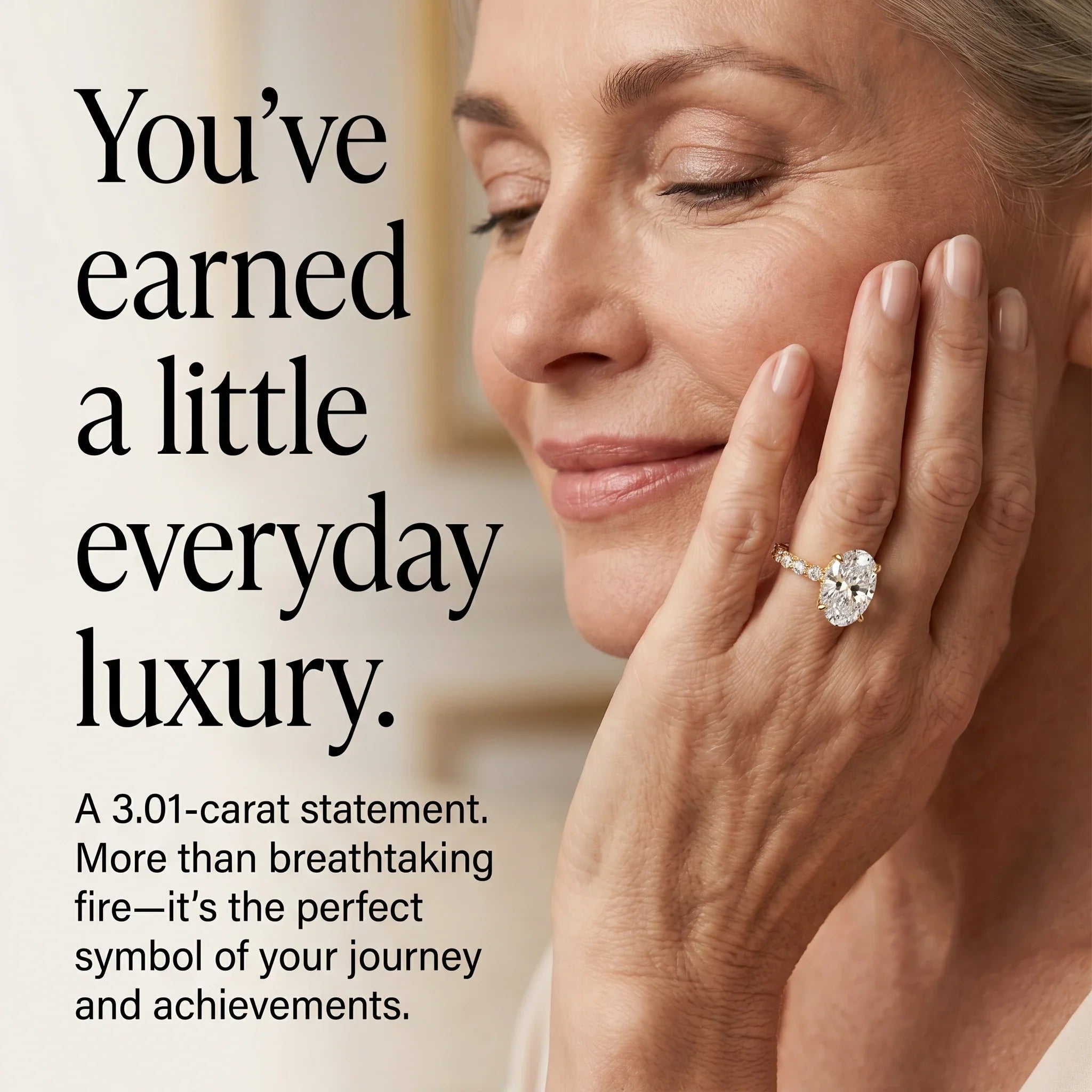 🔥90% OFF Last Day Sale |Crown Oval Diamond Ring | Everyday Luxury & 1.4ct Pavé Setting