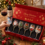 ✨Last Day 50% OFF✨Christmas Memories Collection – 6-Piece Holiday Wine Glass Set for Magical Christmas Gatherings