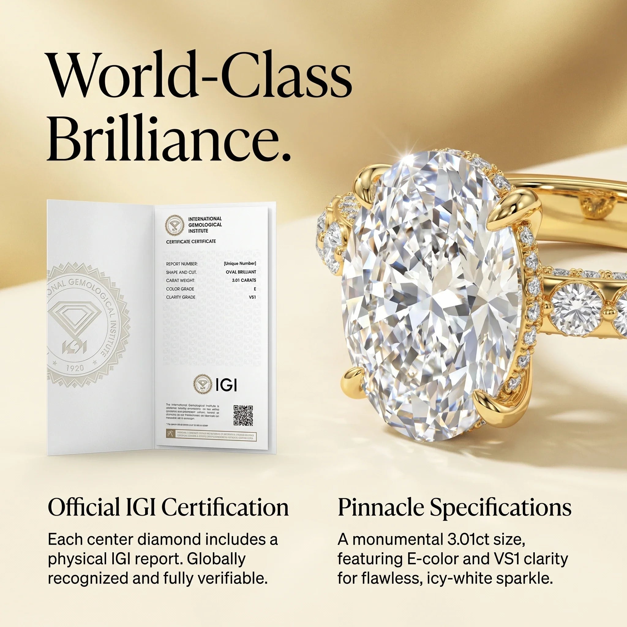 🔥90% OFF Last Day Sale |Crown Oval Diamond Ring | Everyday Luxury & 1.4ct Pavé Setting