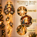 ⏳ Last Day 49% OFF – ✝️ Nativity Starfall Wall Light | Warm Golden Bethlehem Glow for Christmas Walls & Faith-Filled Homes ⭐