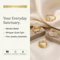 🔥50% OFF Last Day Sale |Mindful Sanctuary Collection Healing Spinner Ring | Whisper-Quiet Fidget & Anxiety Relief