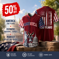 🔥50% OFF Last Day Sale Celebrate America 250 Years – Breathable Lightweight Patriotic Baseball Jersey for 4th of July | 1776–2026 Limited Edition