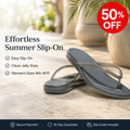 🔥50% OFF Last Day Sale Effortless Summer Jelly Flip-Flops – Easy Slip-On Style, Clean Translucent Look & Women’s Sizes W4–W19