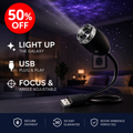 🔥50% OFF Last Day Sale Mini Galaxy Projector Night Light – Ultra-Wide Starry Projection, Adjustable Focus & USB Plug-and-Play