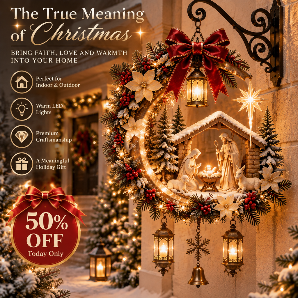 ✨Last Day 50% OFF✨Heavenly Nativity Glow Wreath