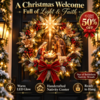 ✨Last Day 50% OFF✨The Bethlehem Star™ Nativity Light Wreath