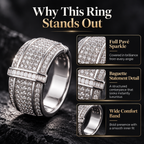 The Eternal Radiance™ Full Pavé Statement Ring Last Day Sale-90% OFF🔥