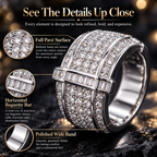 The Eternal Radiance™ Full Pavé Statement Ring Last Day Sale-90% OFF🔥