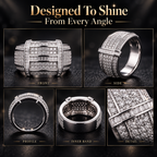 The Eternal Radiance™ Full Pavé Statement Ring Last Day Sale-90% OFF🔥