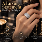 The Eternal Radiance™ Full Pavé Statement Ring Last Day Sale-90% OFF🔥