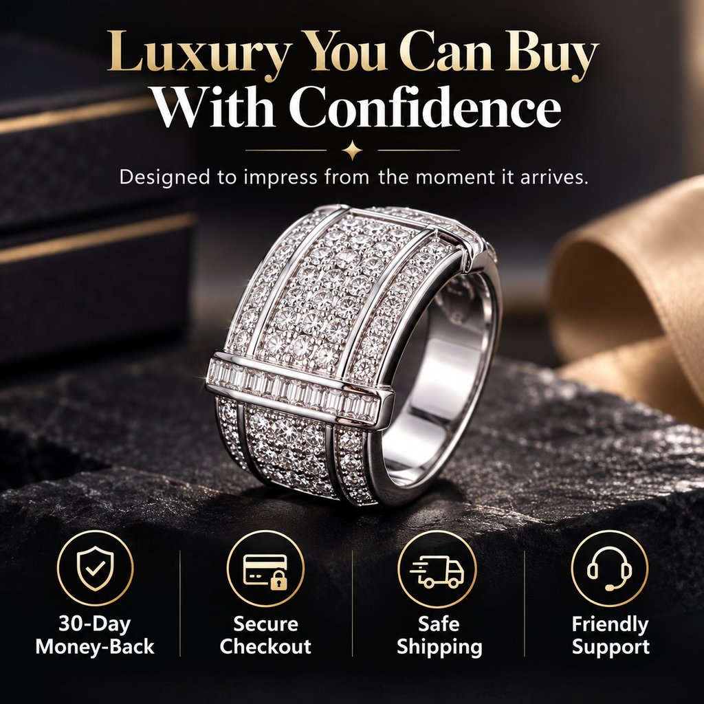 The Eternal Radiance™ Full Pavé Statement Ring Last Day Sale-90% OFF🔥