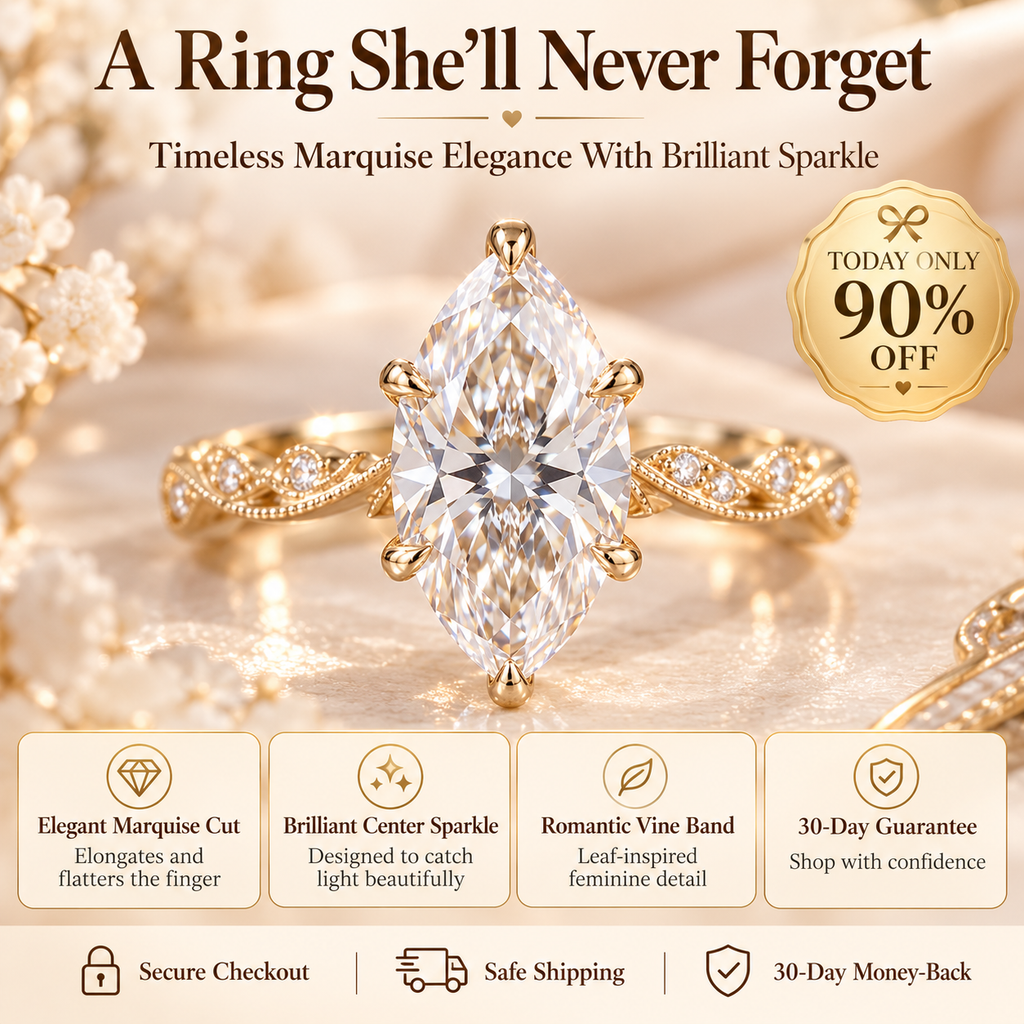 The Eternal Marquise Vine Ring™ | Timeless Elegance With Brilliant Sparkle Last Day Sale-90% OFF🔥