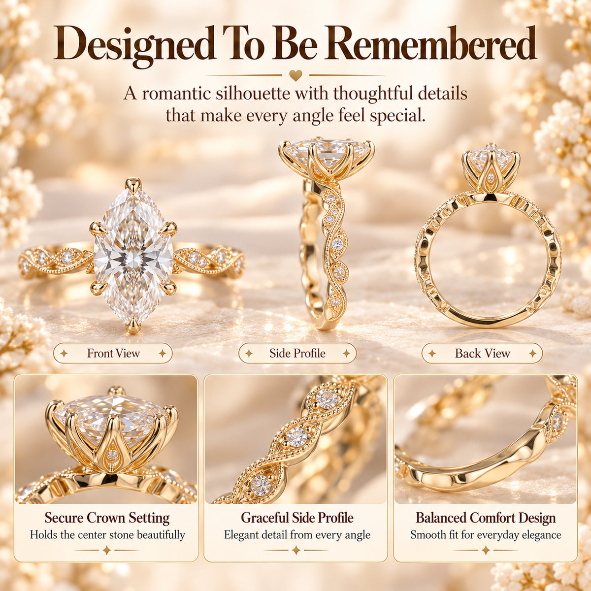 The Eternal Marquise Vine Ring™ | Timeless Elegance With Brilliant Sparkle Last Day Sale-90% OFF🔥