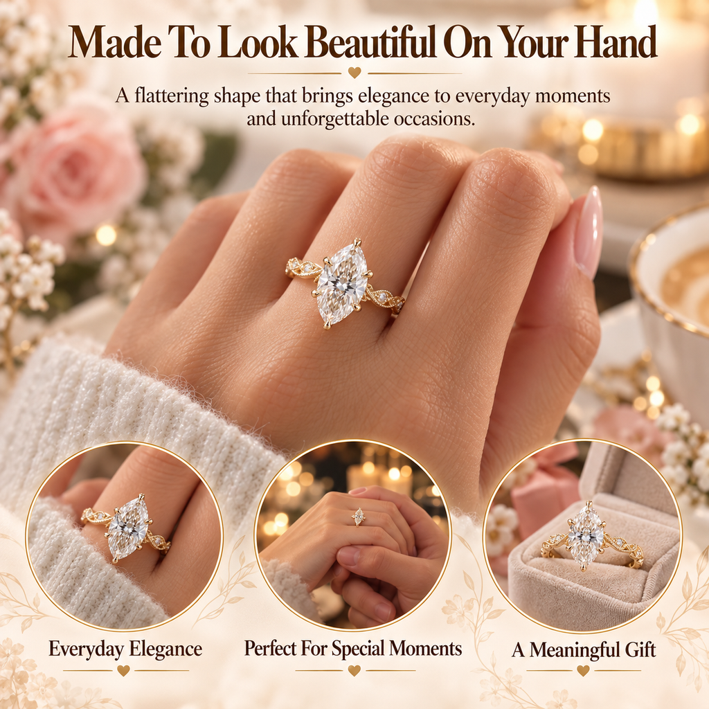The Eternal Marquise Vine Ring™ | Timeless Elegance With Brilliant Sparkle Last Day Sale-90% OFF🔥