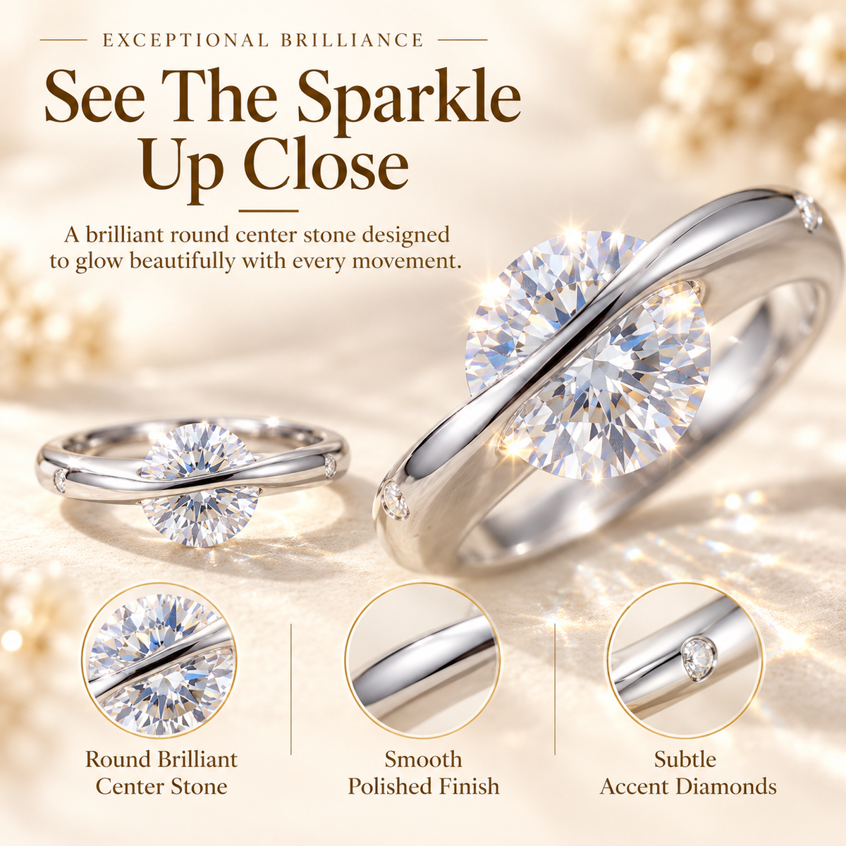 The Ring That Moves With You™ – Rotating Diamond Ring With Endless Sparkle Last Day Sale-90% OFF🔥