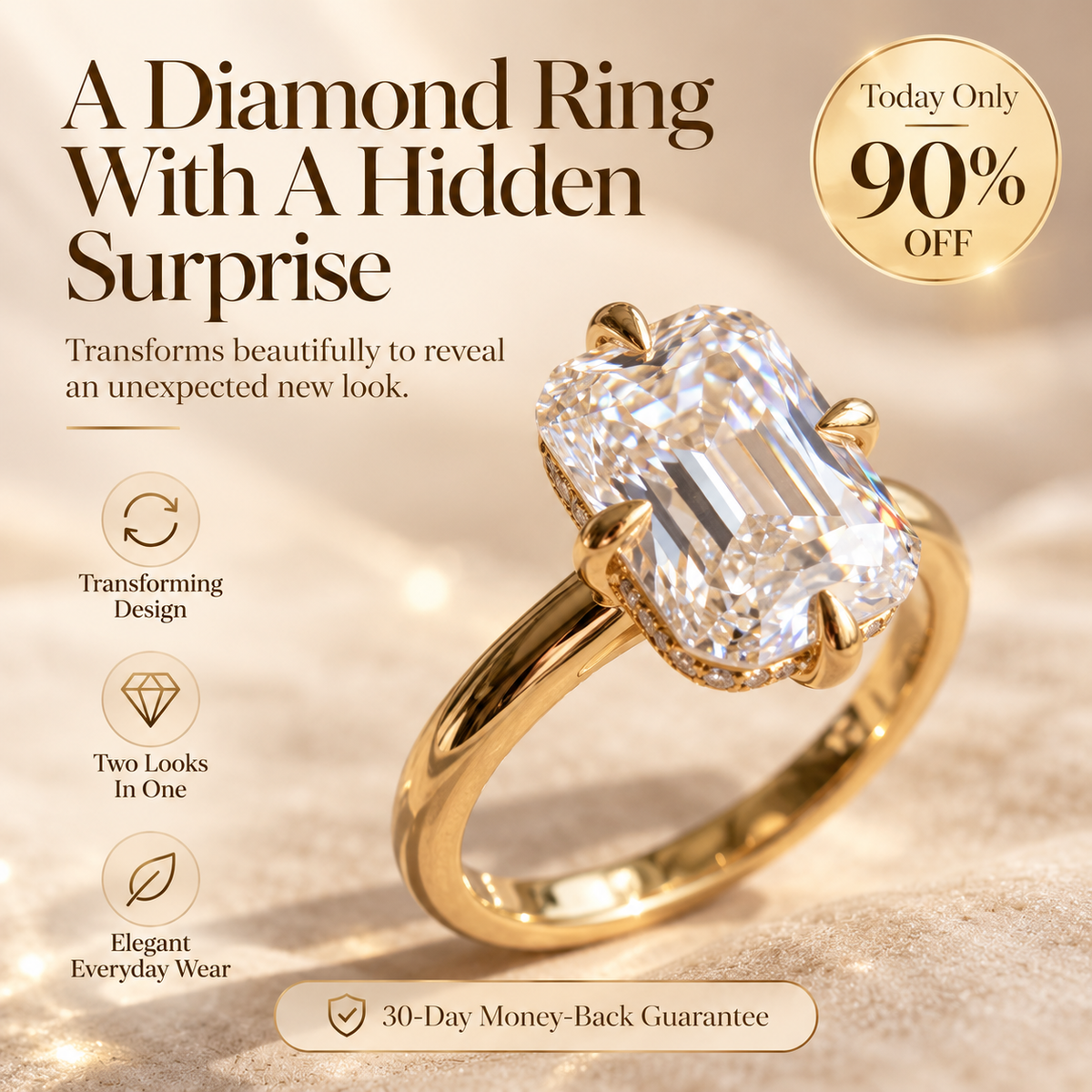 The Eternal Reveal™ Hidden Transformation Diamond Ring Last Day Sale-90% OFF🔥