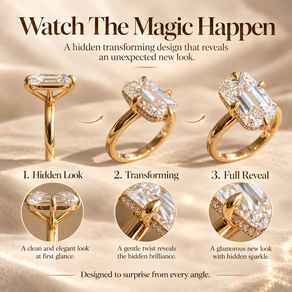 The Eternal Reveal™ Hidden Transformation Diamond Ring Last Day Sale-90% OFF🔥