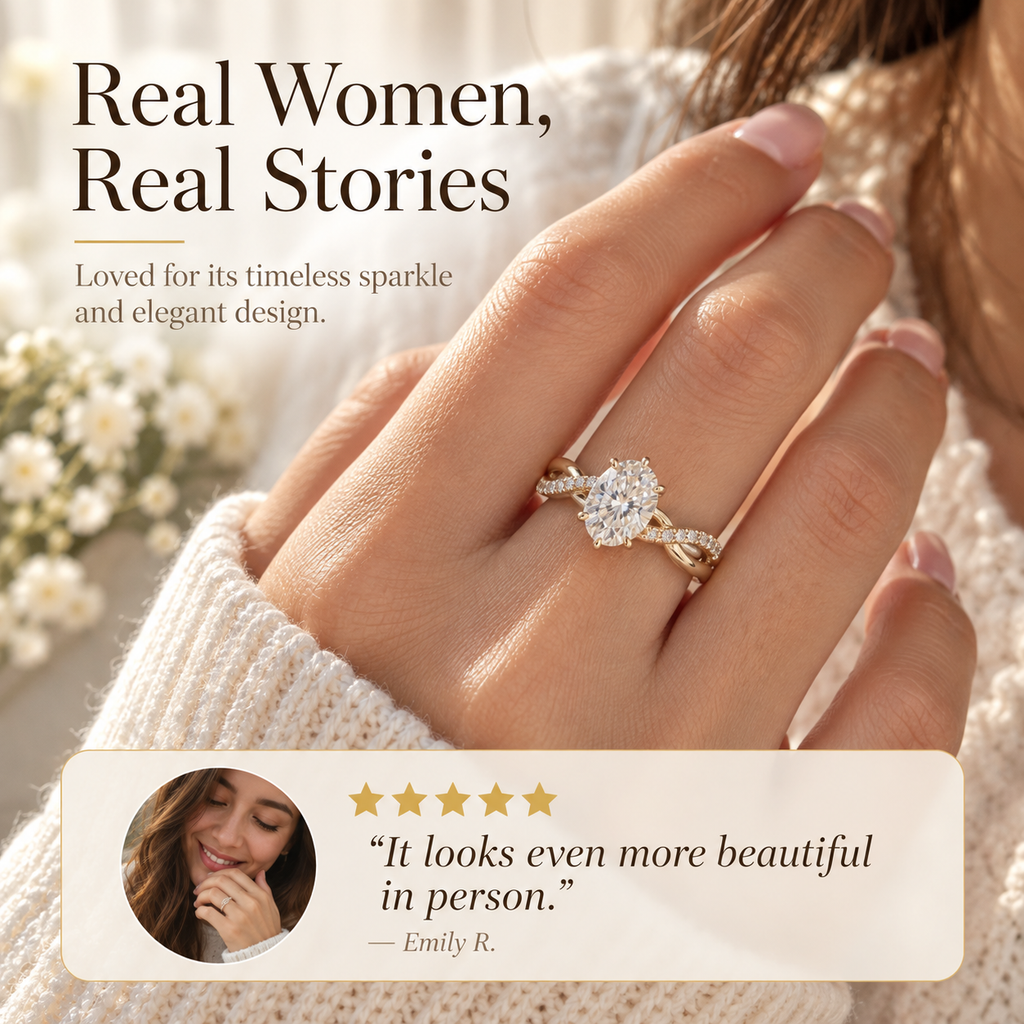 The Eternal Promise Oval Diamond Ring Last Day Sale-90% OFF🔥