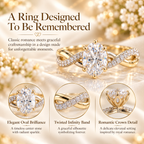 The Eternal Promise Oval Diamond Ring Last Day Sale-90% OFF🔥