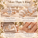Celestia Marquise Lab-Grown Diamond Crown Setting Ring Last Day Sale-90% OFF🔥