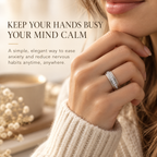 Calmora Anxiety Relief Spinner Ring – Elegant Fidget Ring for Stress Relief & Everyday Calm Last Day Sale-90% OFF🔥