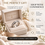 Calmora Anxiety Relief Spinner Ring – Elegant Fidget Ring for Stress Relief & Everyday Calm Last Day Sale-90% OFF🔥