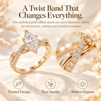 Lunara  Marquise Lab-Grown Diamond Ring – Elegant Pavé Statement Design Last Day Sale-90% OFF🔥