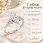 Lunaria Hidden Detail Marquise Lab-Grown Diamond Ring – Elegant Statement JewelryLast Day Sale-90% OFF🔥
