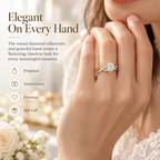Everluna™ Crown Inspired Round Lab-Grown Diamond Engagement Ring – A Royal Touch Of Elegance Last Day Sale-90% OFF🔥