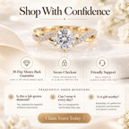 Everluna™ Crown Inspired Round Lab-Grown Diamond Engagement Ring – A Royal Touch Of Elegance Last Day Sale-90% OFF🔥