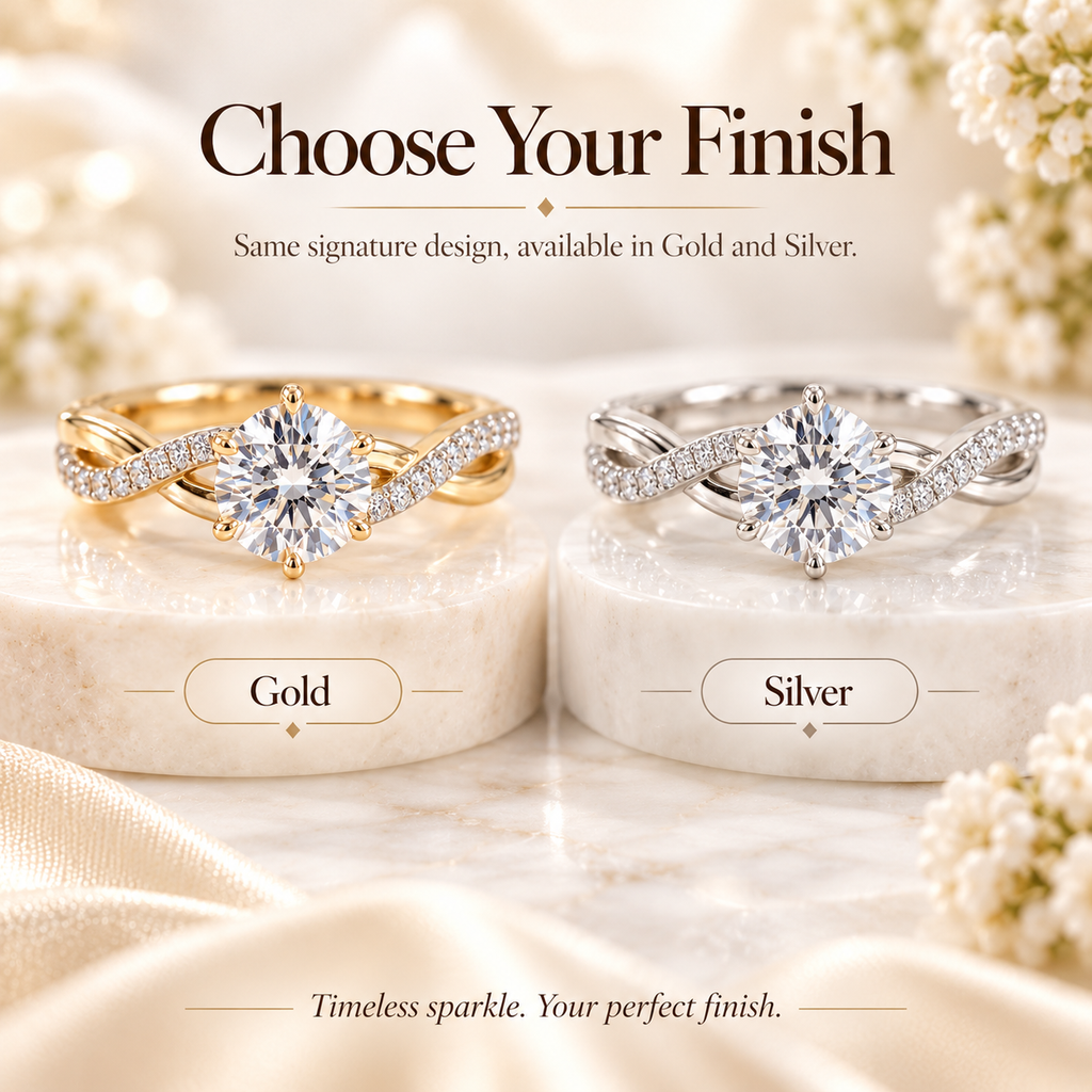 Everluna™ Crown Inspired Round Lab-Grown Diamond Engagement Ring – A Royal Touch Of Elegance Last Day Sale-90% OFF🔥
