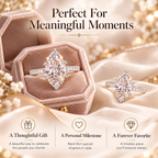The Celeste Marquise Cut Diamond Ring | A Timeless Symbol of Elegance Last Day Sale-90% OFF🔥