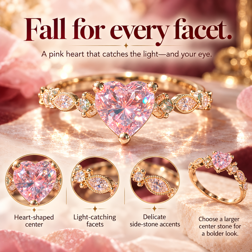 Pink Heart Promise Ring – A Little Heart, A Lasting Meaning Last Day Sale-90% OFF🔥
