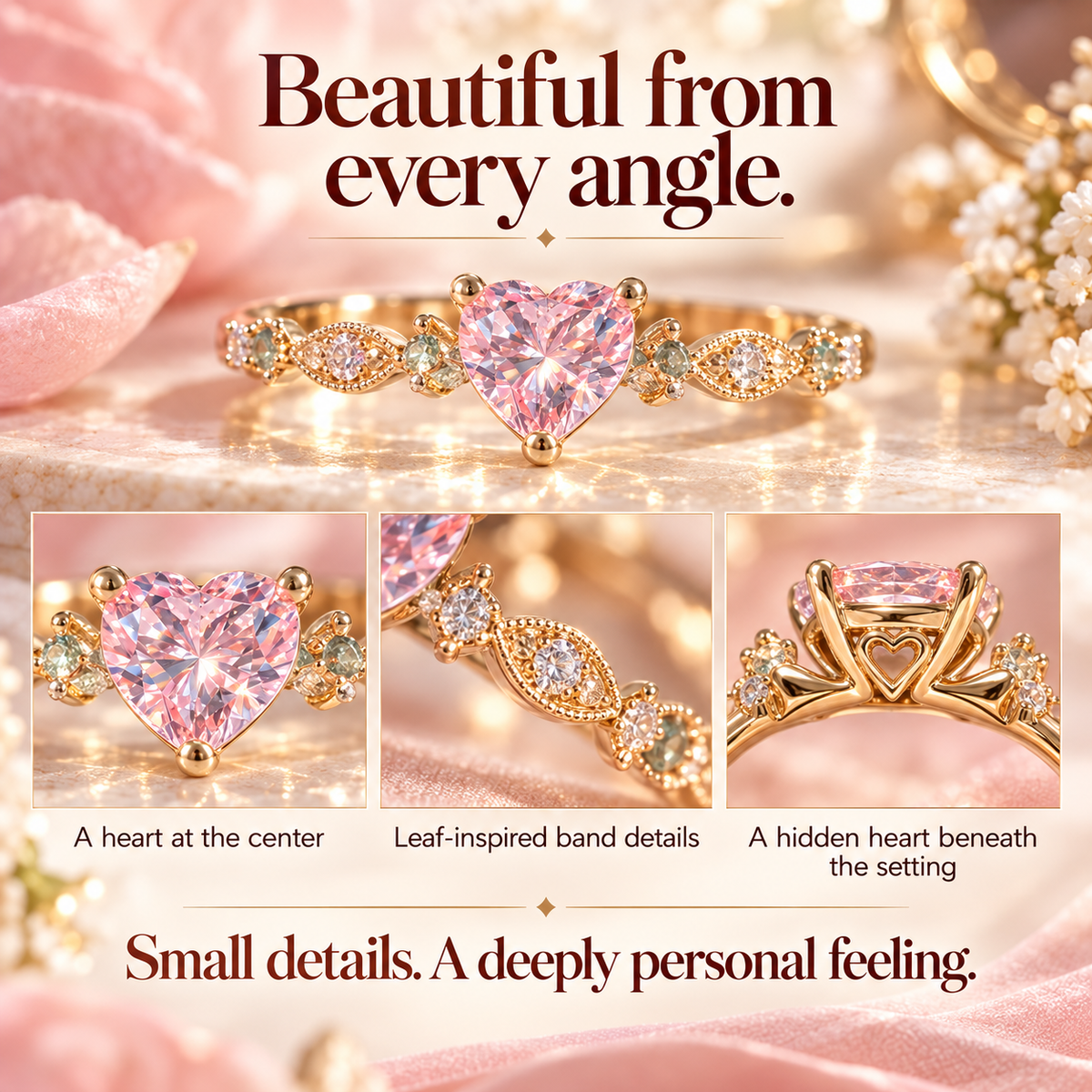 Pink Heart Promise Ring – A Little Heart, A Lasting Meaning Last Day Sale-90% OFF🔥