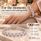 ✨ LAST DAY SALE 90% OFF ✨ Pear-Cut Lab-Grown Diamond Bracelet | 9.75–13 CTW, Delicate Pink Accents & Timeless Elegance