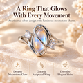 Lunara™ Luminous Moonstone Wrap Ring Last Day Sale-90% OFF🔥