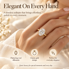 The Eternal Oval Diamond Ring – Timeless Elegance in a Classic Gold Solitaire DesignLast Day Sale-90% OFF🔥