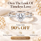 Everlasting Love Heart Cut Diamond Ring – Elegant Leaf-Inspired Band & Hidden Heart Detail Last Day Sale-90% OFF🔥