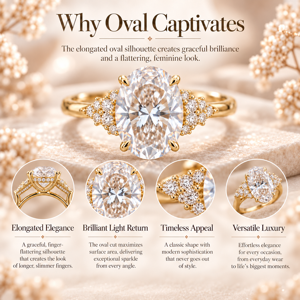 The Eternal Celeste Oval Diamond Ring| A Classic Symbol of Love & Luxury Last Day Sale-90% OFF🔥