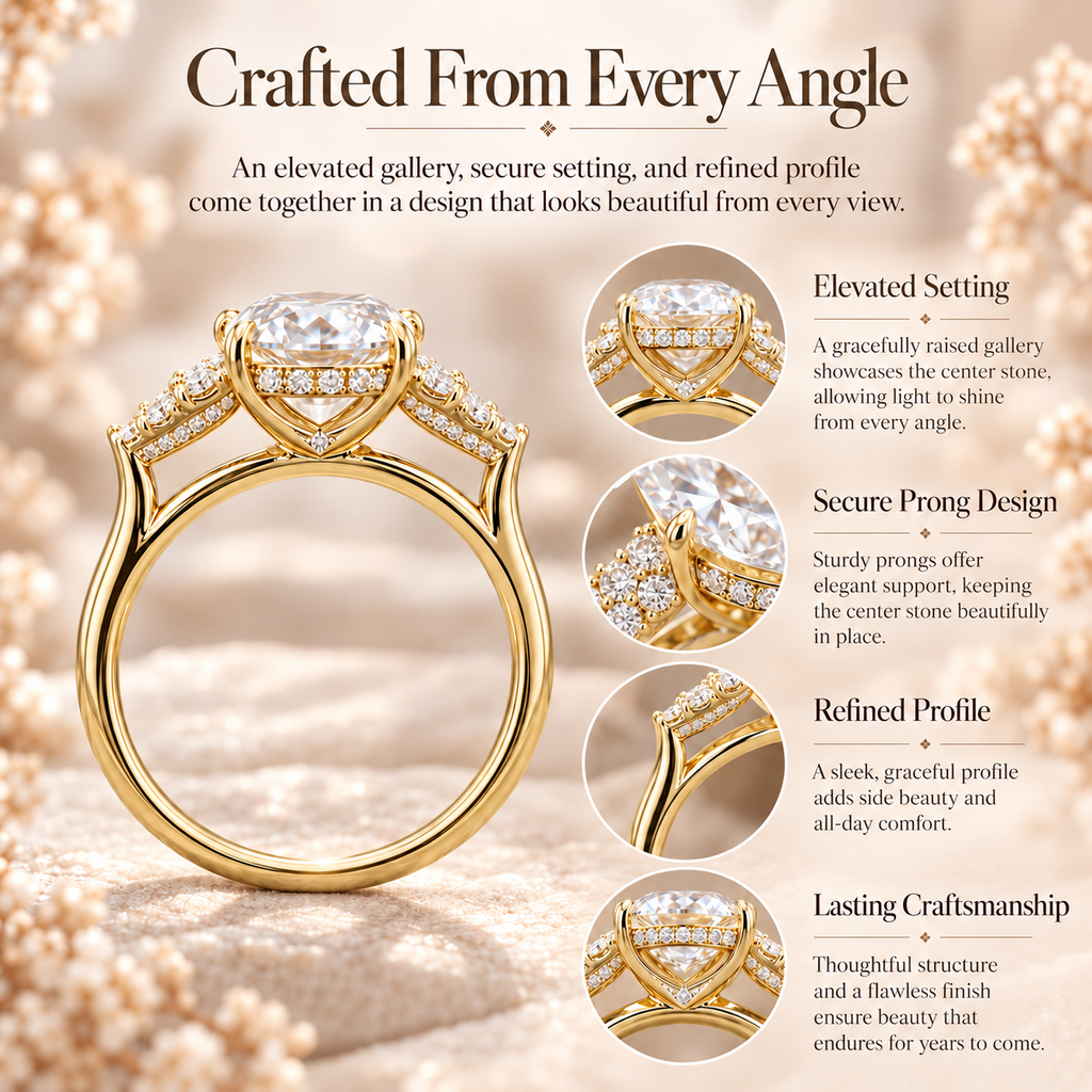 The Eternal Celeste Oval Diamond Ring| A Classic Symbol of Love & Luxury Last Day Sale-90% OFF🔥
