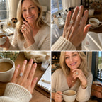 A Little Sparkle For Yourself: 1-5-Carat Flawless Radiant Cut Moissanite Ring (Hidden Halo, VVS1)-Last Day Sale🔥-90% OFF