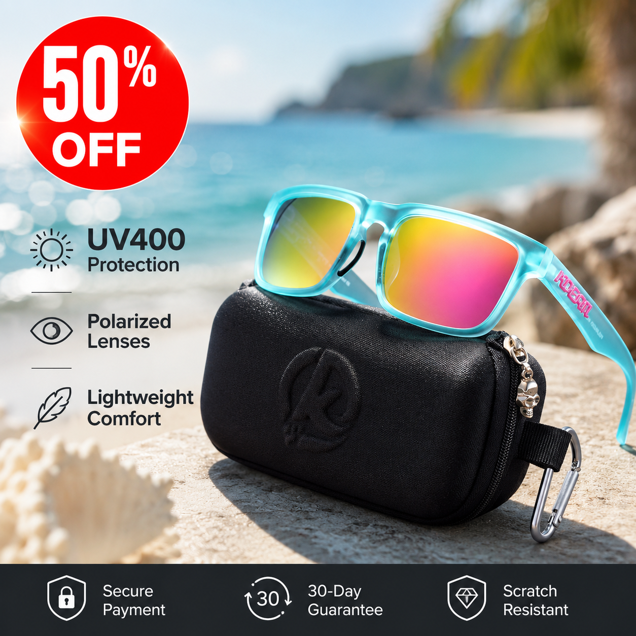 🔥50% OFF Last Day Sale Unisex Polarized Anti-Glare Outdoor Sunglasses with UV400 Protection