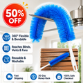 360° Bendable Microfiber Dust & Hair Duster – Flexible Gap Cleaner Brush for Blinds, AC Vents, Tower Fans & Pet Hair– Last Day 50% OFF 🔥