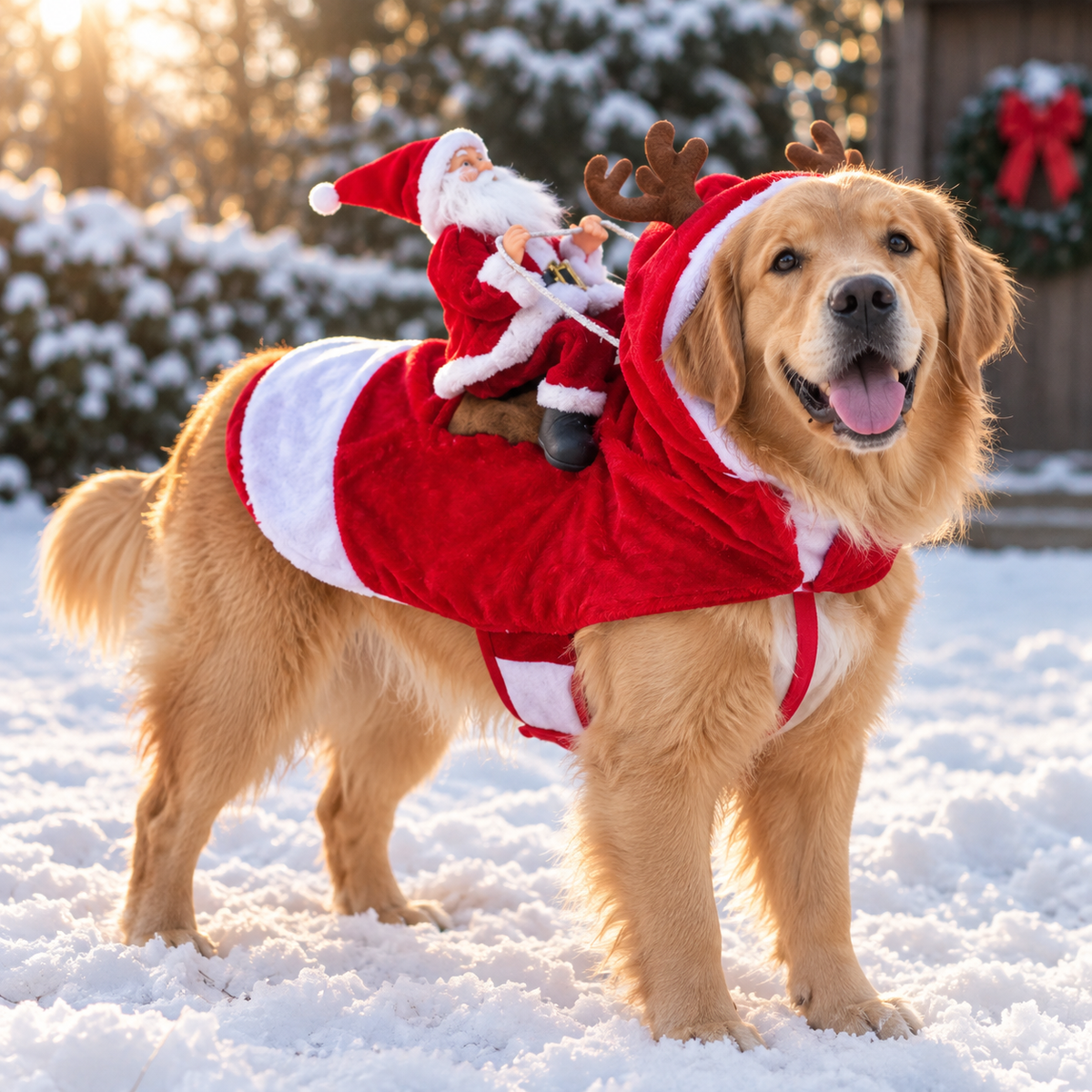 ✨Last Day 50% OFF✨Santa Sleigh Dog Costume