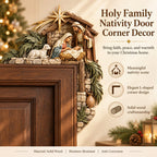 ✨Last Day 50% OFF✨✝️ Christmas Nativity Door Frame Corner Decor – Holy Family Nativity Door Frame Corner Décor 🎄 ⭐