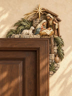 ✨Last Day 50% OFF✨✝️ Christmas Nativity Door Frame Corner Decor – Holy Family Nativity Door Frame Corner Décor 🎄 ⭐