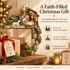✨Last Day 50% OFF✨✝️ Christmas Nativity Door Frame Corner Decor – Holy Family Nativity Door Frame Corner Décor 🎄 ⭐