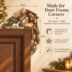 ✨Last Day 50% OFF✨✝️ Christmas Nativity Door Frame Corner Decor – Holy Family Nativity Door Frame Corner Décor 🎄 ⭐