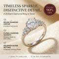 The Floral Diamond Ring That Makes Every Moment Feel Extraordinary Last Day Sale-90% OFF🔥